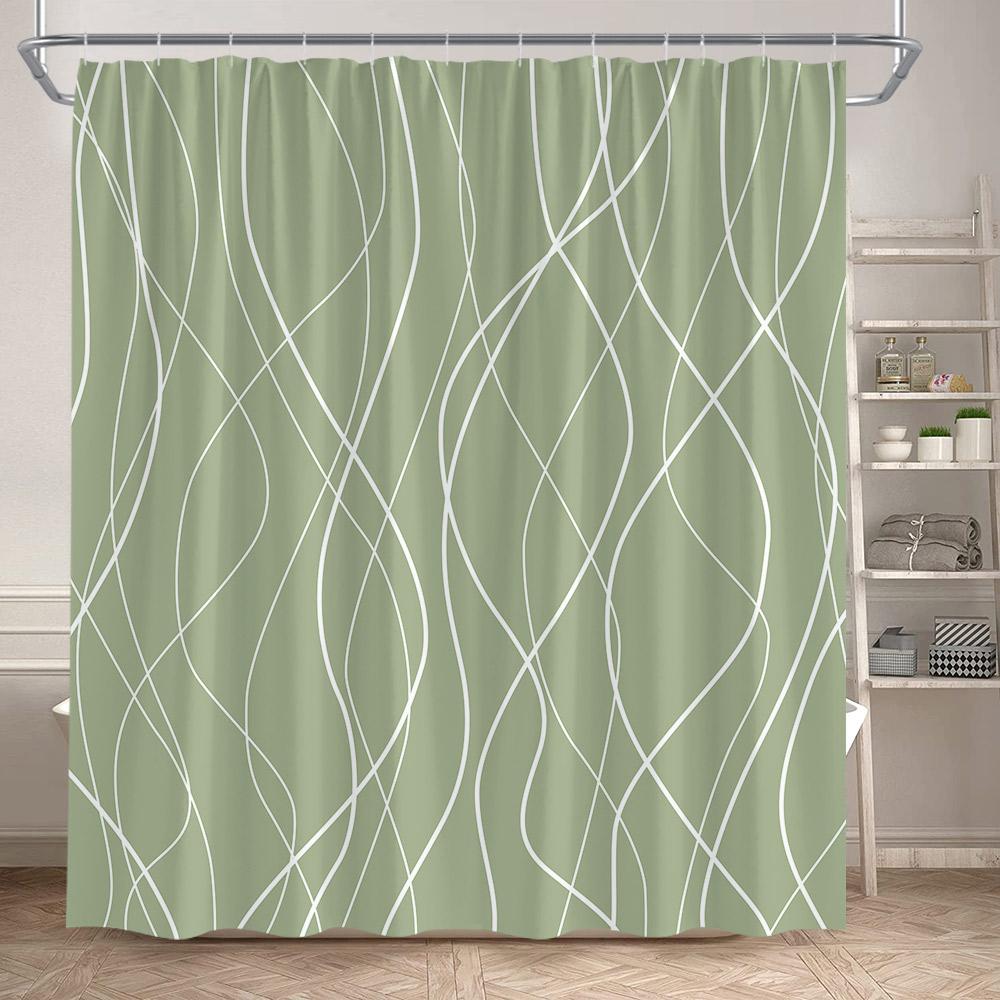 Black Striped Shower Curtains Modern Minimalism Lines Art Polyester Fabric Bathroom Bathtub Decor Bath Curtain Set With Hooks W60H190(CM)-1 Pcs
Black Striped Shower Curtains Modern Minimalism Lines Art Polyester Fabric Bathroom Bathtub Decor Bath Curtain Set With Hooks W60H190(CM)-1 Pcs