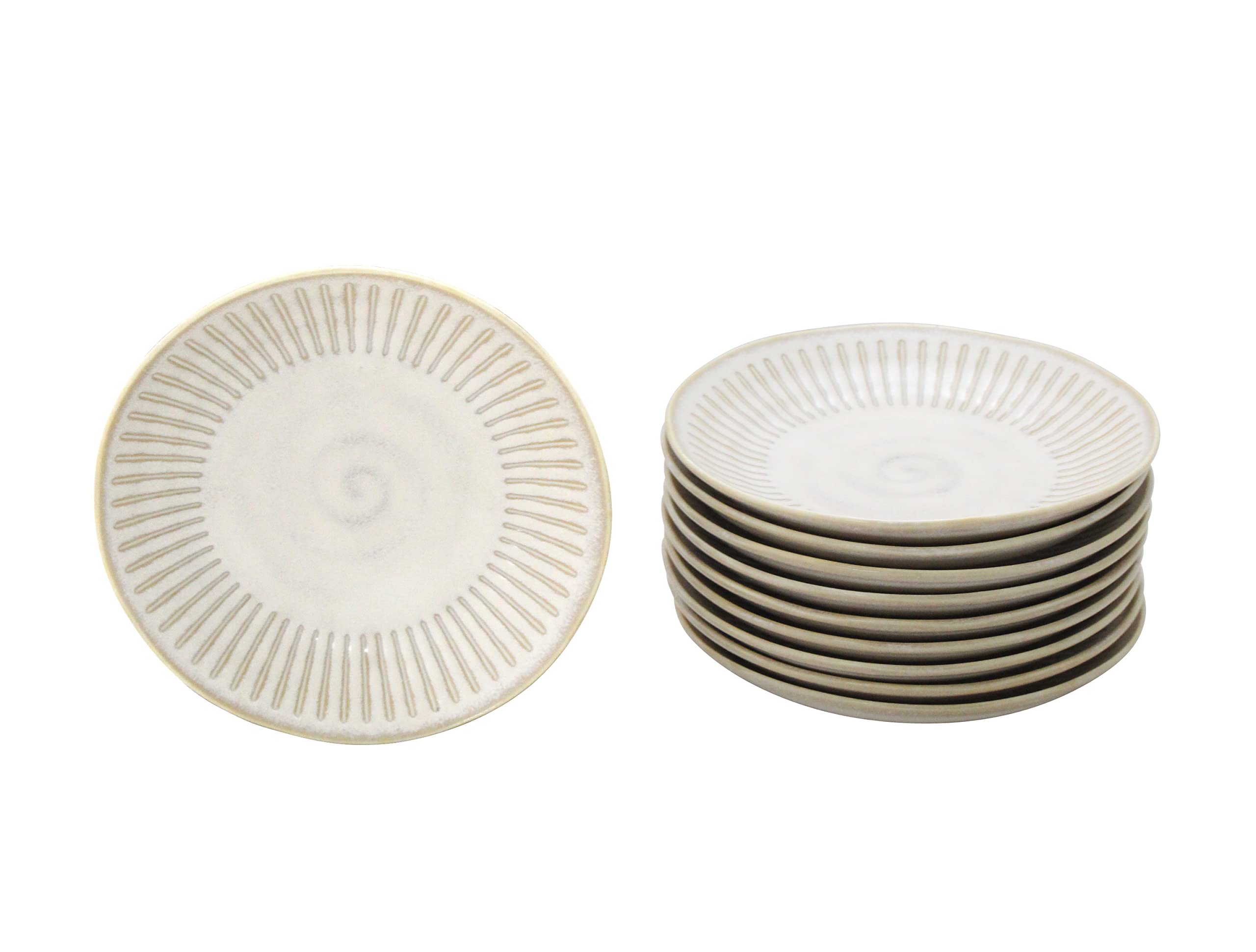 New use Old folk house cafe series Easy to match with any cuisine Colored glaze water repellent Jukusa Wa light plate Titanium matte white Set of 10
New use Old folk house cafe series Easy to match with any cuisine Colored glaze water repellent Jukusa Wa light plate Titanium matte white Set of 10