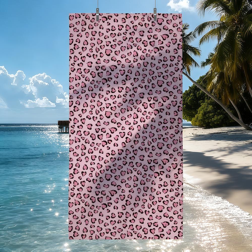 Pink Leopard Print Towel Quick Drying Beach Towels Are Suitable For Swimming Pools Camping Yoga And The Gym W40*H60(CM)
Pink Leopard Print Towel Quick Drying Beach Towels Are Suitable For Swimming Pools Camping Yoga And The Gym W40*H60(CM)