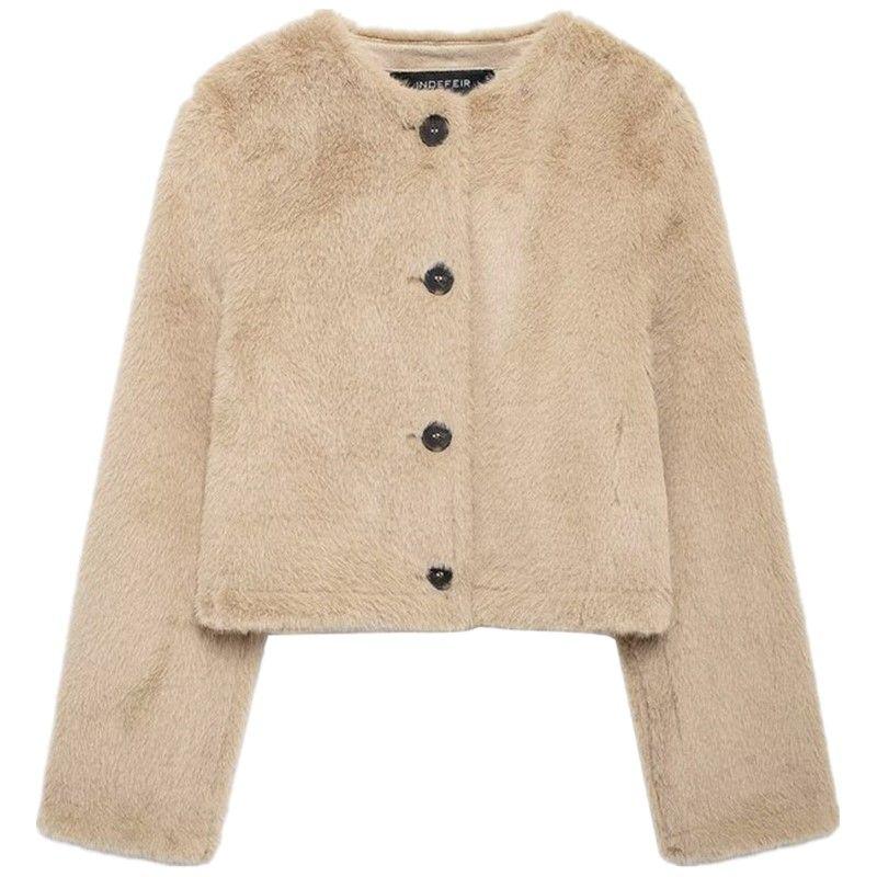 Fashion Style 2024 Fall and Winter New Women s Clothing Easiest for Match Artificial Fur Effect Short Jacket 6318269 Tan L
Fashion Style 2024 Fall and Winter New Women s Clothing Easiest for Match Artificial Fur Effect Short Jacket 6318269 Tan L
