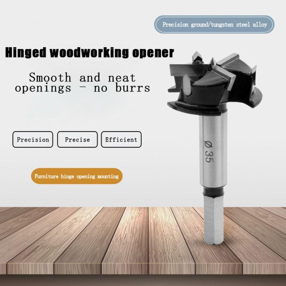 Efficient 35mm Drill Bit 3 Flute Precise Hinge Cutter Tool Tungsten Steel Alloy Precision Woodworking Hole Opener Fitment
Efficient 35mm Drill Bit 3 Flute Precise Hinge Cutter Tool Tungsten Steel Alloy Precision Woodworking Hole Opener Fitment