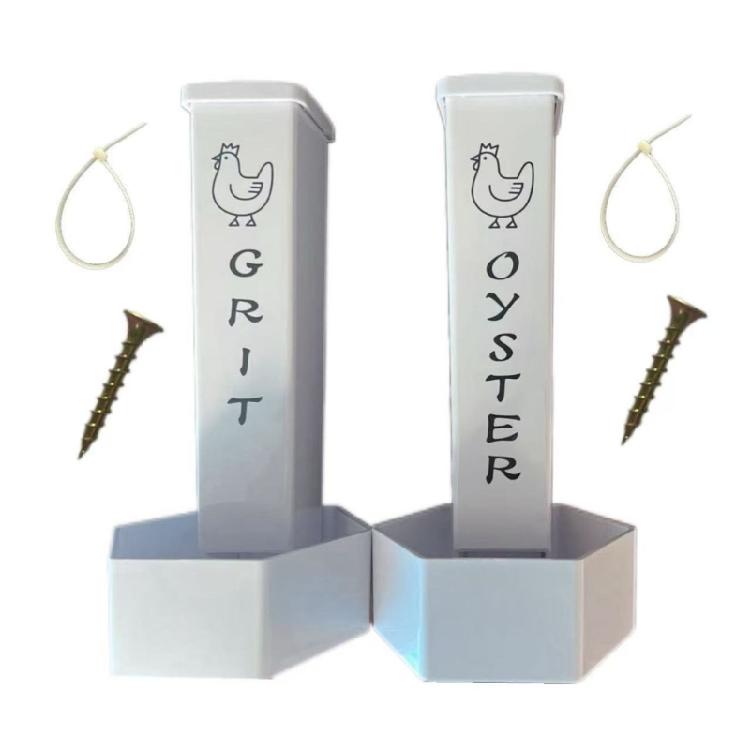 Chicken Grit Feeder,Chicken Oysters Shell Feeder with Lid,Hanging Chicken Poultry Feeders,Chicken Coops Accessories 1
Chicken Grit Feeder,Chicken Oysters Shell Feeder with Lid,Hanging Chicken Poultry Feeders,Chicken Coops Accessories 1