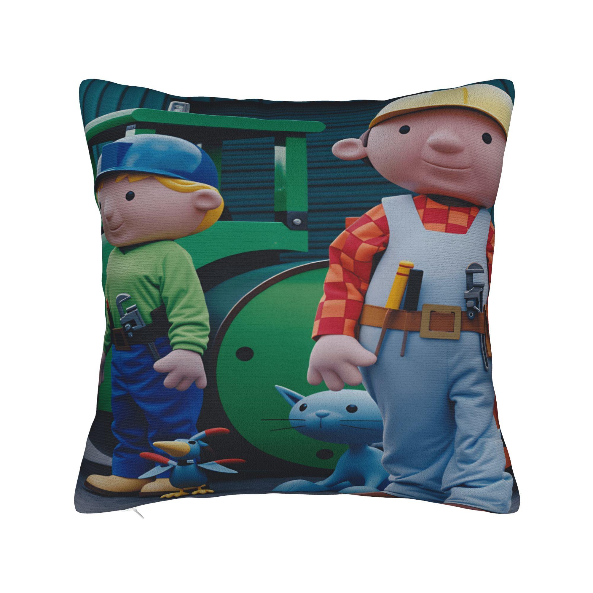 Cartoon B-Bob B-Builder Pillow Case Custom Pillow Cover For Living Room Sofa Fashion Pillowcases 12x12Inch
Cartoon B-Bob B-Builder Pillow Case Custom Pillow Cover For Living Room Sofa Fashion Pillowcases 12x12Inch
