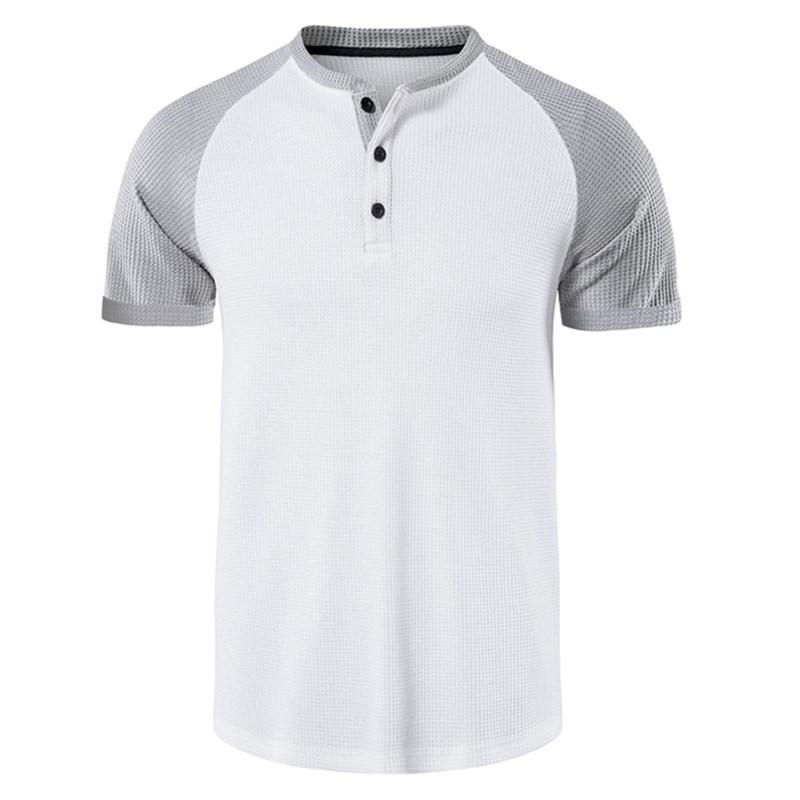 Мужская футболка Летняя пуговица Slim Fit Хлопковые футболки с коротким рукавом Повседневная футболка Твердая
Мужская футболка Летняя пуговица Slim Fit Хлопковые футболки с коротким рукавом Повседневная футболка Твердая