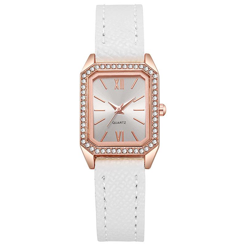 Luxury Inlaid Rhinestone Dial Quartz Watches Fashion Leather Strap Wristwatch Dropshipping Gifts Ladies Clock білий
Luxury Inlaid Rhinestone Dial Quartz Watches Fashion Leather Strap Wristwatch Dropshipping Gifts Ladies Clock білий