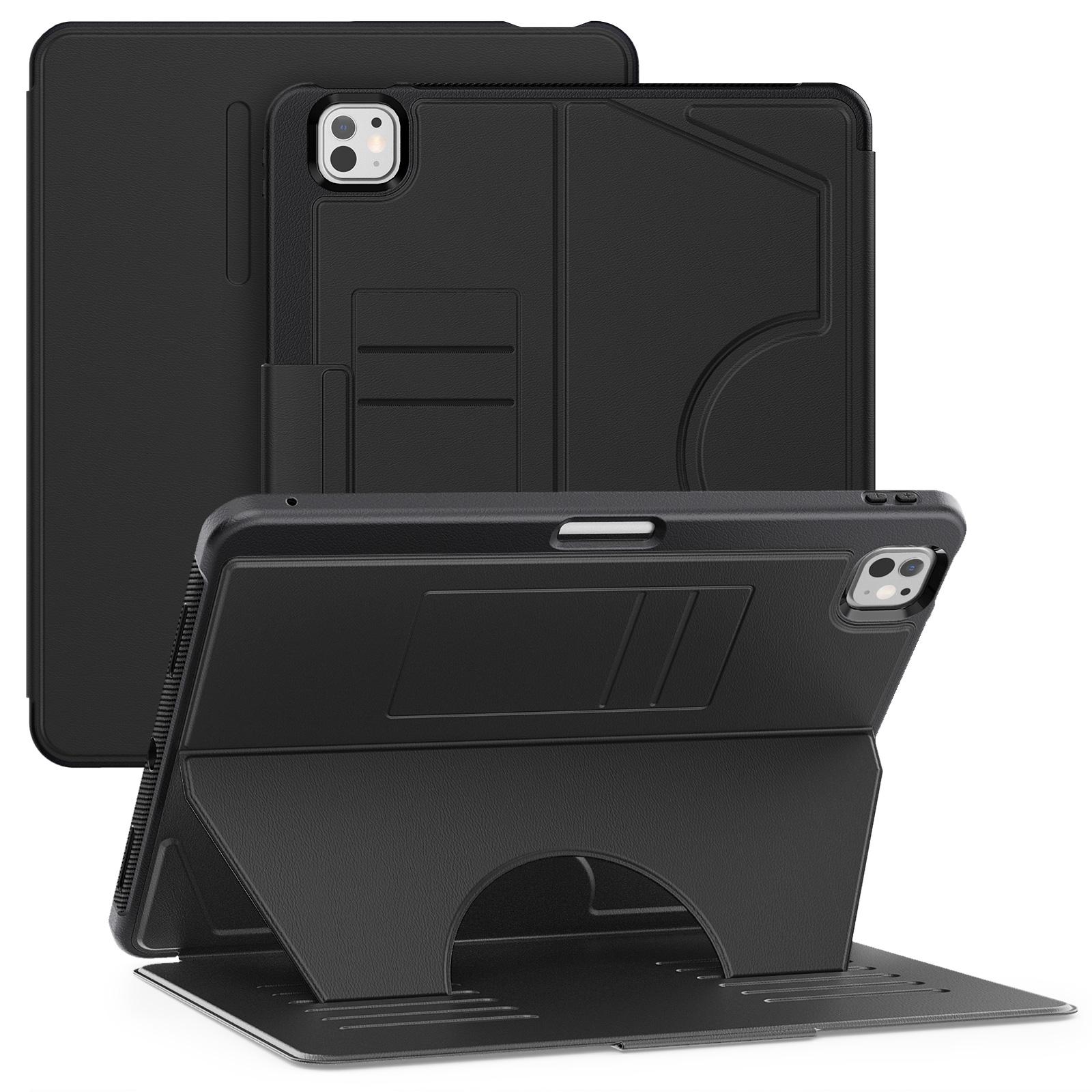 For iPad Pro 13 (2024) Shockproof Case PC+TPU+PU U-Shape Stand Tablet Cover with Card Slots Black
For iPad Pro 13 (2024) Shockproof Case PC+TPU+PU U-Shape Stand Tablet Cover with Card Slots Black