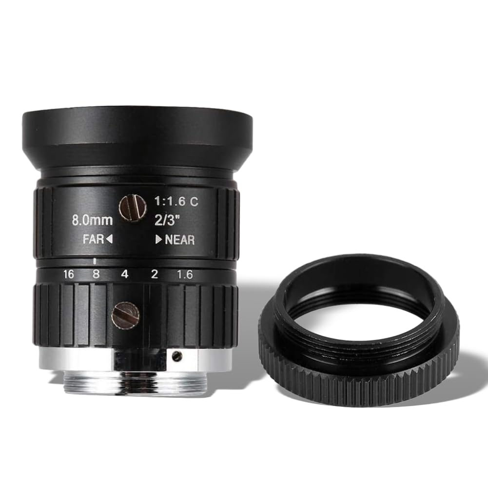 Lens 5MP HD CCTV Camera 8mm Focal Length Manual Aperture Security Camera Lens Camera Accessories C-Mount 8mm, Lens, C-Mount
Lens 5MP HD CCTV Camera 8mm Focal Length Manual Aperture Security Camera Lens Camera Accessories C-Mount 8mm, Lens, C-Mount