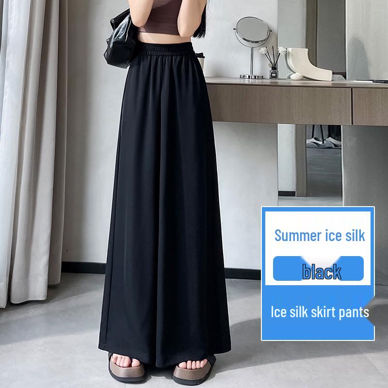 Plus Size Women s High Waist Ice Silk Wide Leg Skirt Pants - Elastic, Loose, and Breathable for Spring/Summer. 6XL чёрный
Plus Size Women s High Waist Ice Silk Wide Leg Skirt Pants - Elastic, Loose, and Breathable for Spring/Summer. 6XL чёрный