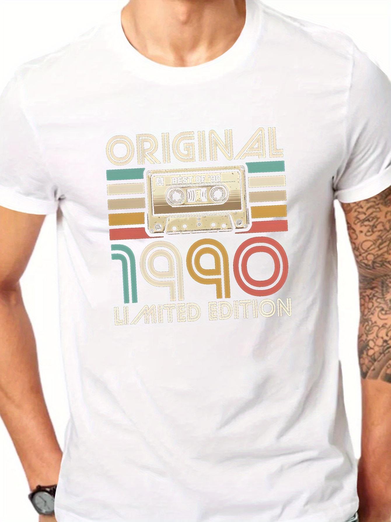 ORIGINAL 1990 LIMITED EDITION Men s Retro Cassette Graphic T-Shirt - Vintage 90s Geometric Print Short Sleeve Tee XXXXL
ORIGINAL 1990 LIMITED EDITION Men s Retro Cassette Graphic T-Shirt - Vintage 90s Geometric Print Short Sleeve Tee XXXXL