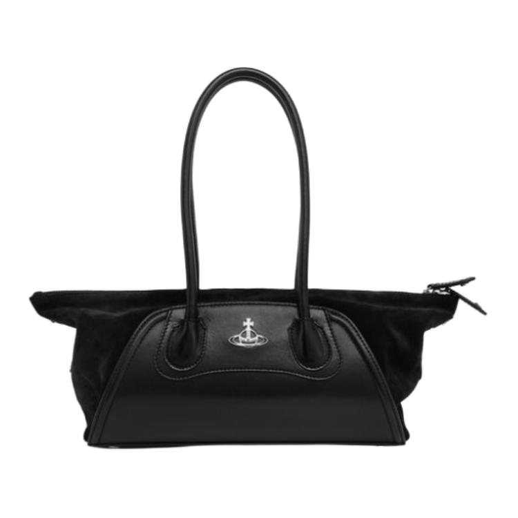 Vivienne Westwood Shirley Brand Silver Ball Decoration Shaping Top Handle Leather Handbag Small Women handbag Black 4703000JWC006JBLACK Shopping Bag Set(Basic Set+Shopping Bag)
Vivienne Westwood Shirley Brand Silver Ball Decoration Shaping Top Handle Leather Handbag Small Women handbag Black 4703000JWC006JBLACK Shopping Bag Set(Basic Set+Shopping Bag)