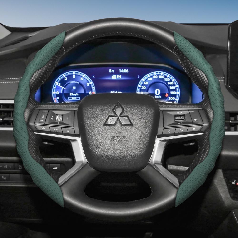 Suitable for Mitsubishi Steering Wheel Cover with Wavy Sports Design, Breathable Leather, Segmented, Non-Slip, Sweat-Absorbent, Suitable for Outlander
Suitable for Mitsubishi Steering Wheel Cover with Wavy Sports Design, Breathable Leather, Segmented, Non-Slip, Sweat-Absorbent, Suitable for Outlander