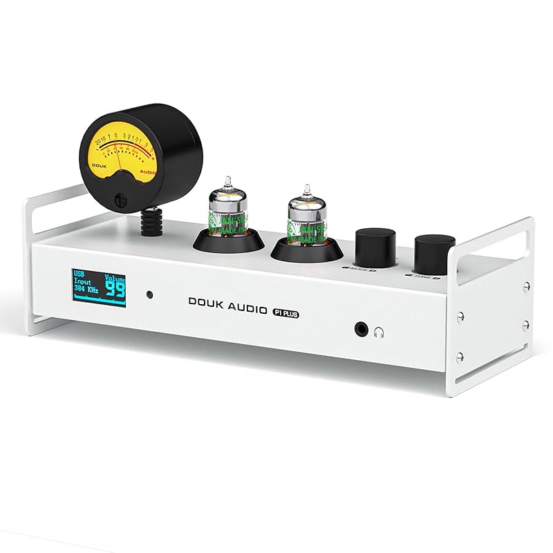 Douk Audio P1 PLUS 2CH Bluetooth JAN5654 vacuum tube preamp Hi-Fi headphone amplifier USB DAC pc sound card wireless receiver audio preamp VU meter
Douk Audio P1 PLUS 2CH Bluetooth JAN5654 vacuum tube preamp Hi-Fi headphone amplifier USB DAC pc sound card wireless receiver audio preamp VU meter