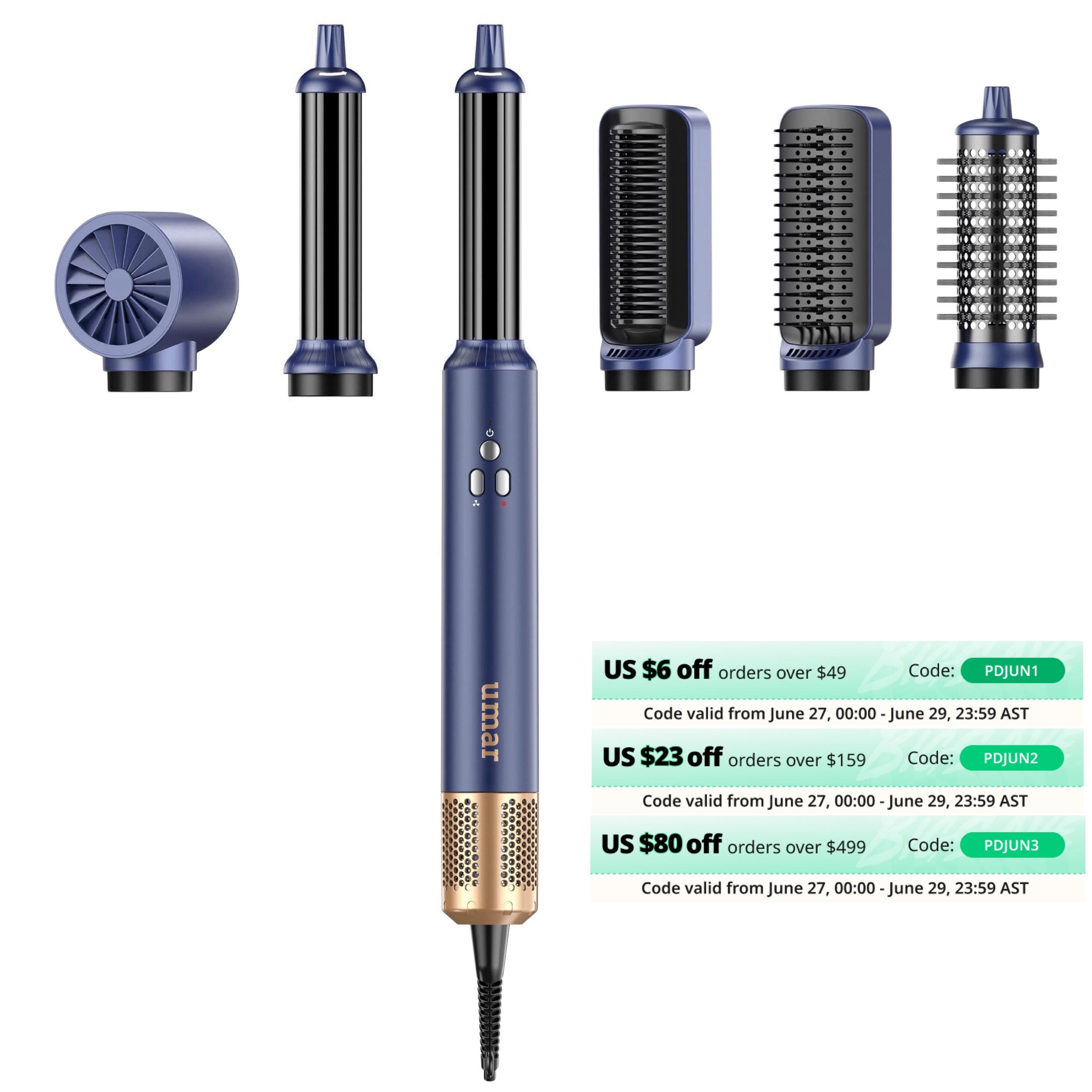 Профессиональный стайлер для волос 6 в 1 Air Wrap щипцы для завивки волос umar Hot Air Brush Multi Styler для фена Щетка 6 в 1 Multi Styler UK
Профессиональный стайлер для волос 6 в 1 Air Wrap щипцы для завивки волос umar Hot Air Brush Multi Styler для фена Щетка 6 в 1 Multi Styler UK