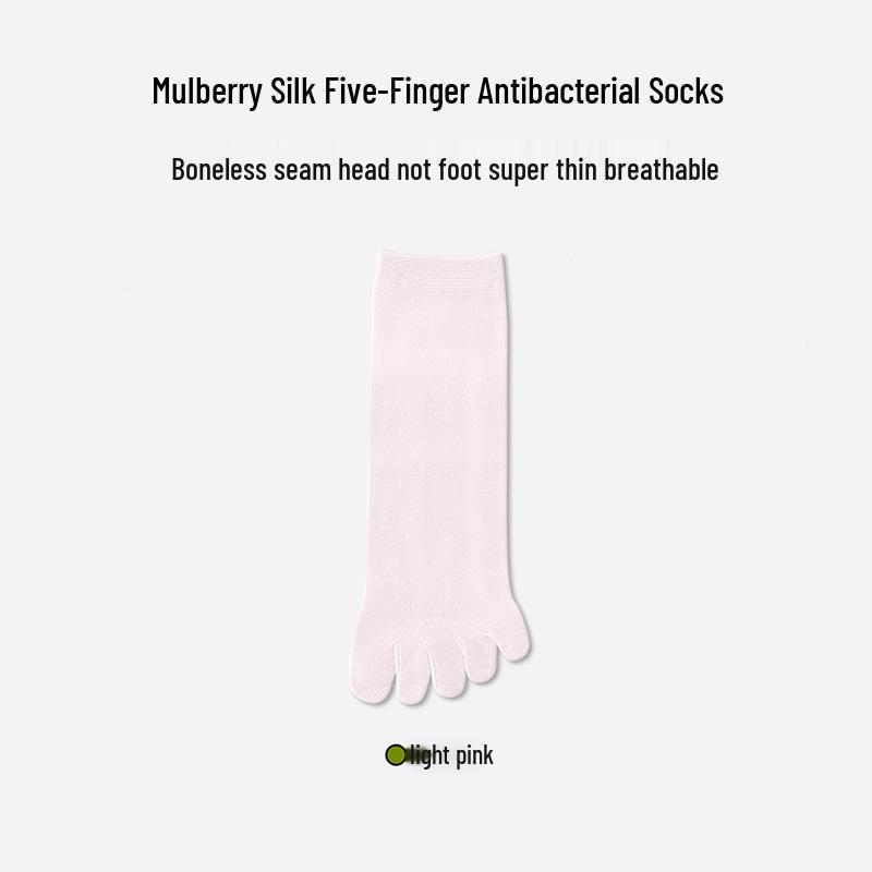 Женские дышащие носки до середины икры из тутового шелка с пятью пальцами - Летние сетчатые спортивные короткие носки с раздельными пальцами One Size
Женские дышащие носки до середины икры из тутового шелка с пятью пальцами - Летние сетчатые спортивные короткие носки с раздельными пальцами One Size