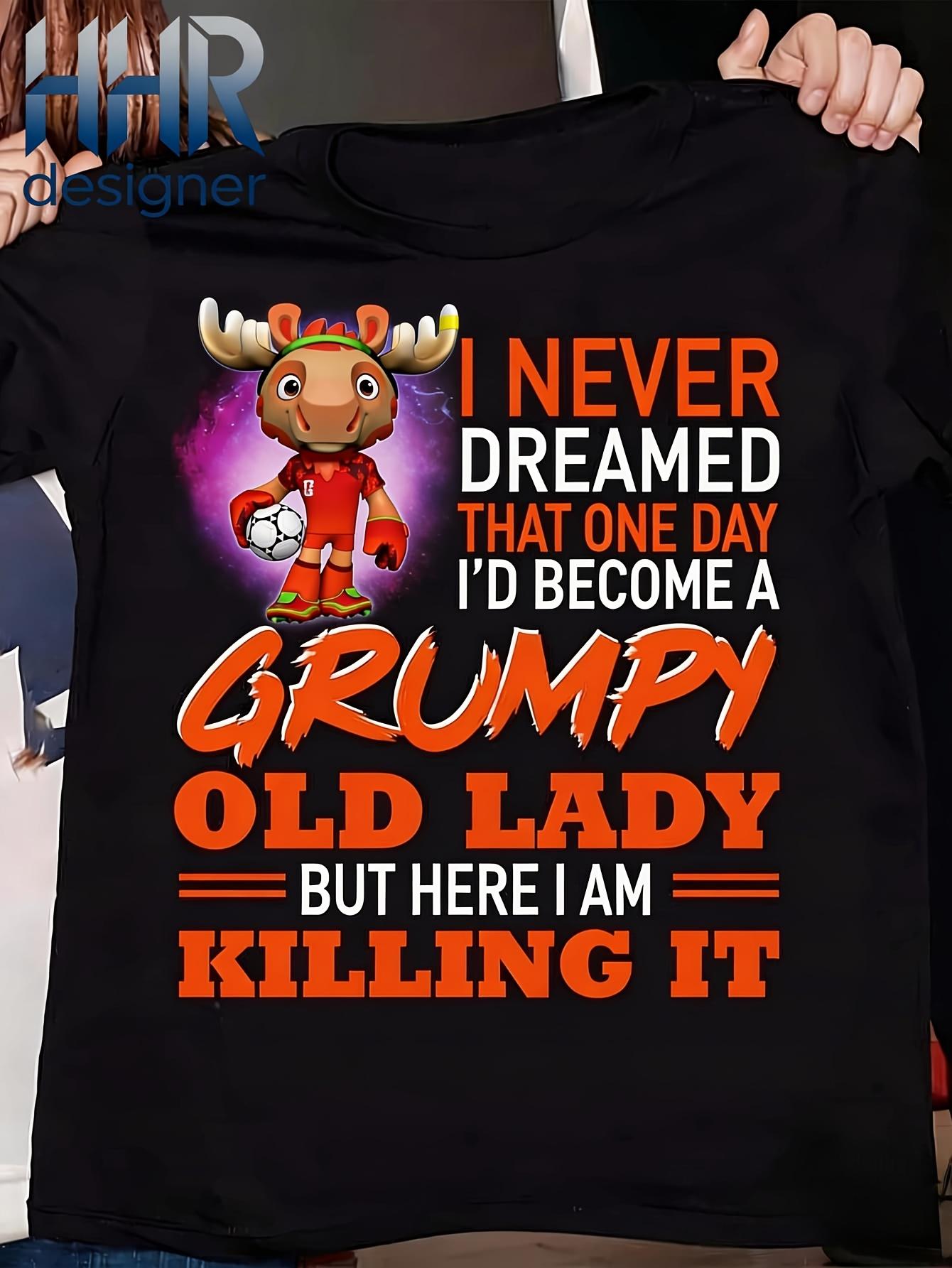Funny Moose Soccer Player T Shirt I Never Dreamed That One Day Id Become A Grumpy Old Lady But Here I Am Killing It High Quality Printed T Shirt S чёрный
Funny Moose Soccer Player T Shirt I Never Dreamed That One Day Id Become A Grumpy Old Lady But Here I Am Killing It High Quality Printed T Shirt S чёрный