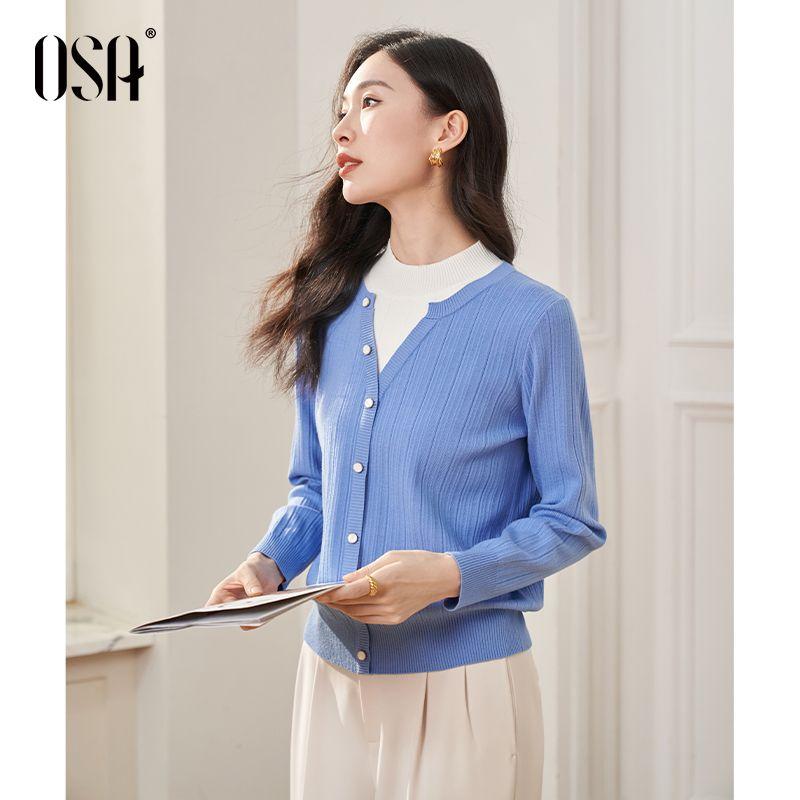 OSA OSHA Soft Glutinous Rice Pullover Short Tops Fake Two-Piece Blue A XL
OSA OSHA Soft Glutinous Rice Pullover Short Tops Fake Two-Piece Blue A XL