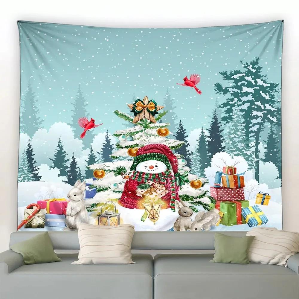 Рождественский роскошный гобелен для спальни, гостиной, домашнего рождественского украшения 200x150cm
Рождественский роскошный гобелен для спальни, гостиной, домашнего рождественского украшения 200x150cm