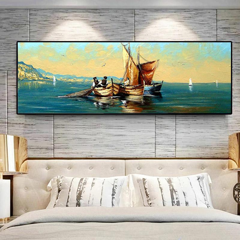 Nordic Fisherman Ocean Landscape Картина на полотні Море Корабель Човен Плакати та принти Настінні картини Домашній декор кімнати Без рамки 20cm×40cm No Frame
Nordic Fisherman Ocean Landscape Картина на полотні Море Корабель Човен Плакати та принти Настінні картини Домашній декор кімнати Без рамки 20cm×40cm No Frame
