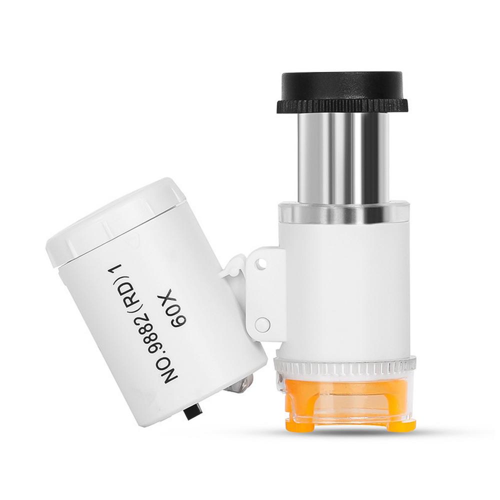 60x Portable Magnifier Handheld Identification Microscope 3 LED Lights Silver Dollar Antique Printing Identification білий
60x Portable Magnifier Handheld Identification Microscope 3 LED Lights Silver Dollar Antique Printing Identification білий