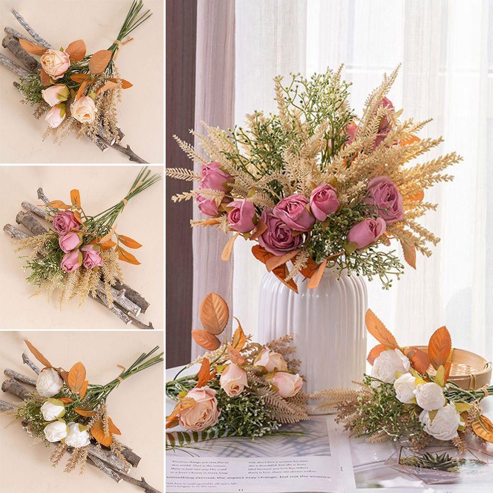 Multicolor Faux Flower Silk Petals Bridal Bouquet NEW Floral Arrangement Home Decoration білий
Multicolor Faux Flower Silk Petals Bridal Bouquet NEW Floral Arrangement Home Decoration білий