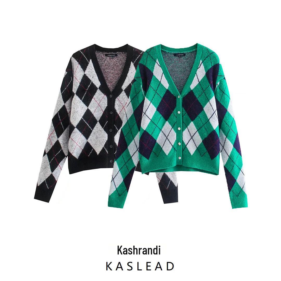 2024 Women s European & American Style Plaid Knit Cardigan - Winter Fashion, Versatile & Simple Large
2024 Women s European & American Style Plaid Knit Cardigan - Winter Fashion, Versatile & Simple Large