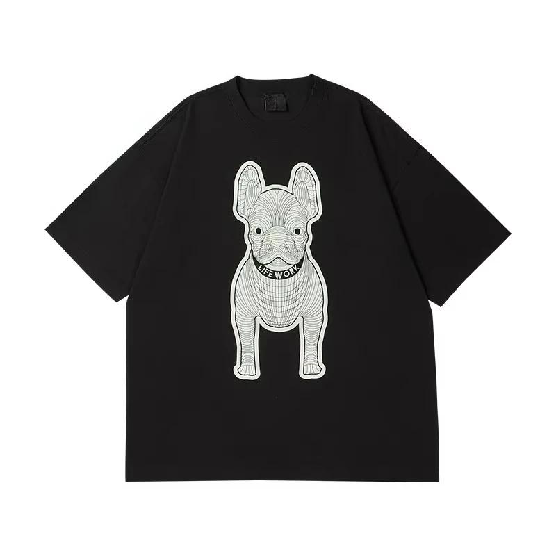 Американское лето Французский принт с собакой Веселый хлопковый дизайн Чувство стиля Повседневные футболки оверсайз с коротким рукавом Летние для мужчин и женщин 4XL
Американское лето Французский принт с собакой Веселый хлопковый дизайн Чувство стиля Повседневные футболки оверсайз с коротким рукавом Летние для мужчин и женщин 4XL