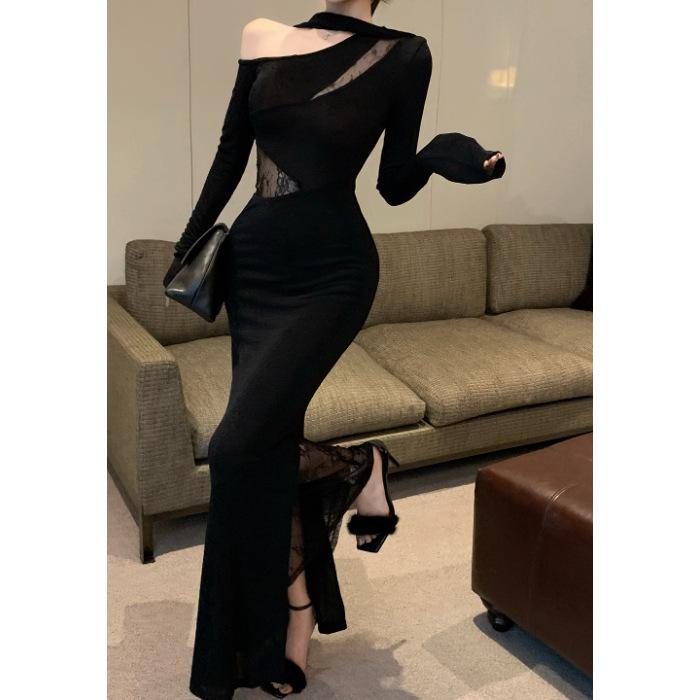 Halter Knit Bodycon Dress with Cutout Design for Women – Socialite Spring Party Little Black Dress L чёрный
Halter Knit Bodycon Dress with Cutout Design for Women – Socialite Spring Party Little Black Dress L чёрный