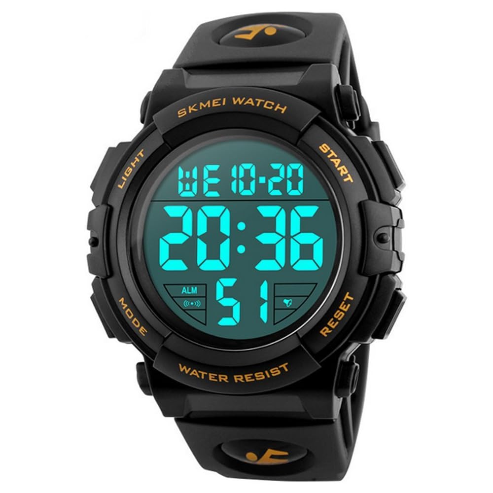 Timever Digital Sports Watch Men s Waterproof LED Alarm Stopwatch Large Display with Japanese Manual
Timever Digital Sports Watch Men s Waterproof LED Alarm Stopwatch Large Display with Japanese Manual