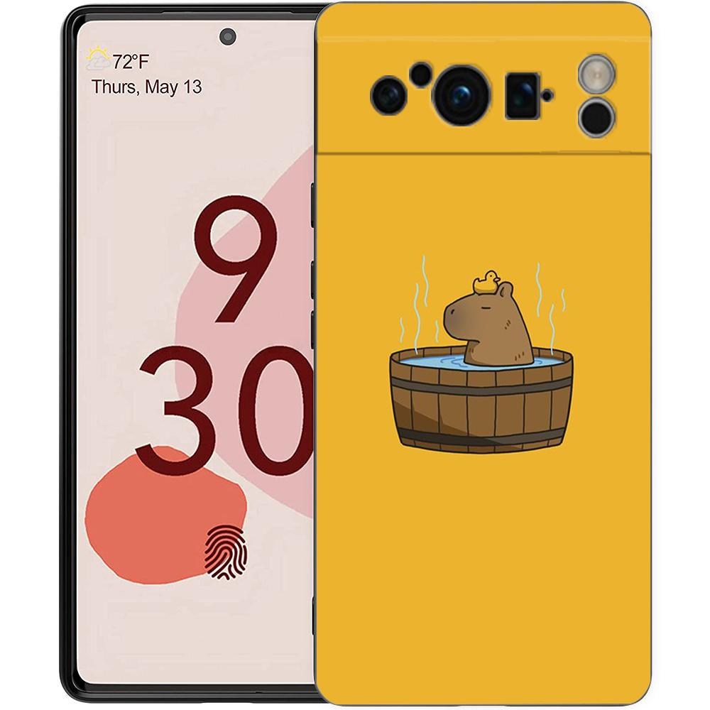 Cartoon Capybara Phone Case For Google Pixel 8 7 6 Pro 6A 7A 5G Soft Silicone Shockproof TPU Black Cover Fundas Pixel 7A
Cartoon Capybara Phone Case For Google Pixel 8 7 6 Pro 6A 7A 5G Soft Silicone Shockproof TPU Black Cover Fundas Pixel 7A