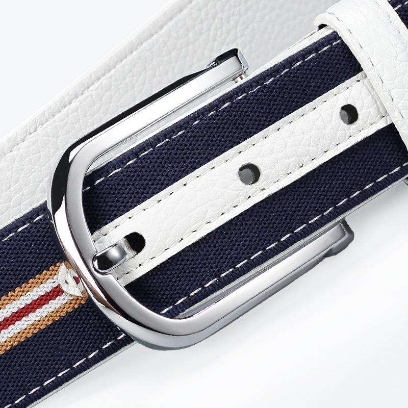 Men s Pin Buckle Belt, Top Layer Cowhide Canvas Belt, Casual Men s Side Versatile Belt 120cm
Men s Pin Buckle Belt, Top Layer Cowhide Canvas Belt, Casual Men s Side Versatile Belt 120cm