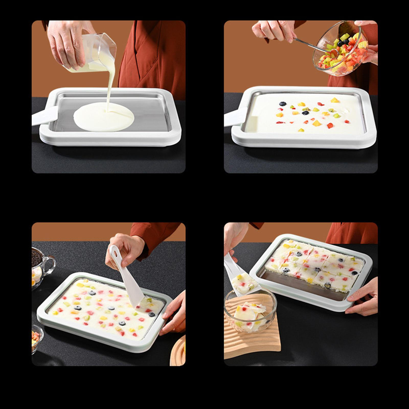 Машина для изготовления тарелок для мороженого, кухонная утварь, пищевой материал из нержавеющей стали, прочная машина для йогурта для белый