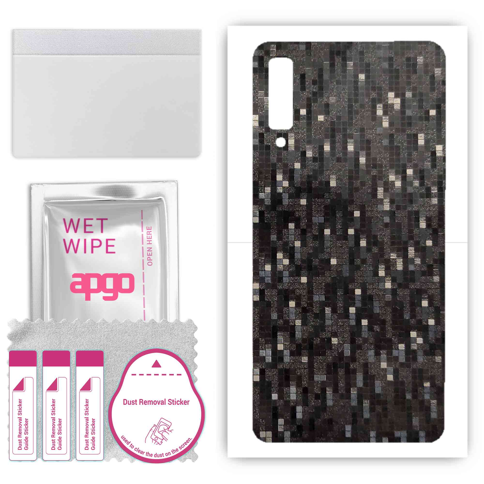 Apgo Protective Skin Sticker для задньої панелі, сумісний із Samsung Galaxy A7 (2018 р), Обгортка плівка, фольга, вініл – візерунок чорного пікселя
Apgo Protective Skin Sticker для задньої панелі, сумісний із Samsung Galaxy A7 (2018 р), Обгортка плівка, фольга, вініл – візерунок чорного пікселя
