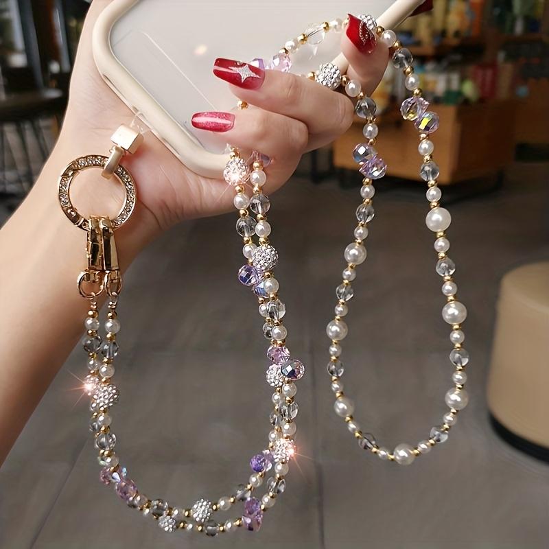 1PC Women s Elegant Beaded Phone Strap,Adjustable Sparkling Polypropylene Lanyard, Fashion Cell Phone Wrist Strap for Daily Gift
1PC Women s Elegant Beaded Phone Strap,Adjustable Sparkling Polypropylene Lanyard, Fashion Cell Phone Wrist Strap for Daily Gift
