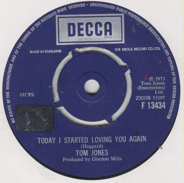7-дюймовая пластинка TOM JONES Today I Started Loving You Again F13434 Decca 1973 UK Поп Б/у
7-дюймовая пластинка TOM JONES Today I Started Loving You Again F13434 Decca 1973 UK Поп Б/у