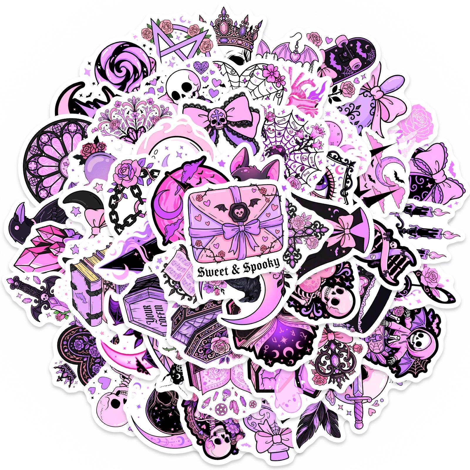 50 Purple Gothic Graffiti Stickers Handbook Decoration Waterproof Cute Cartoon Stickers Material Stickers
50 Purple Gothic Graffiti Stickers Handbook Decoration Waterproof Cute Cartoon Stickers Material Stickers