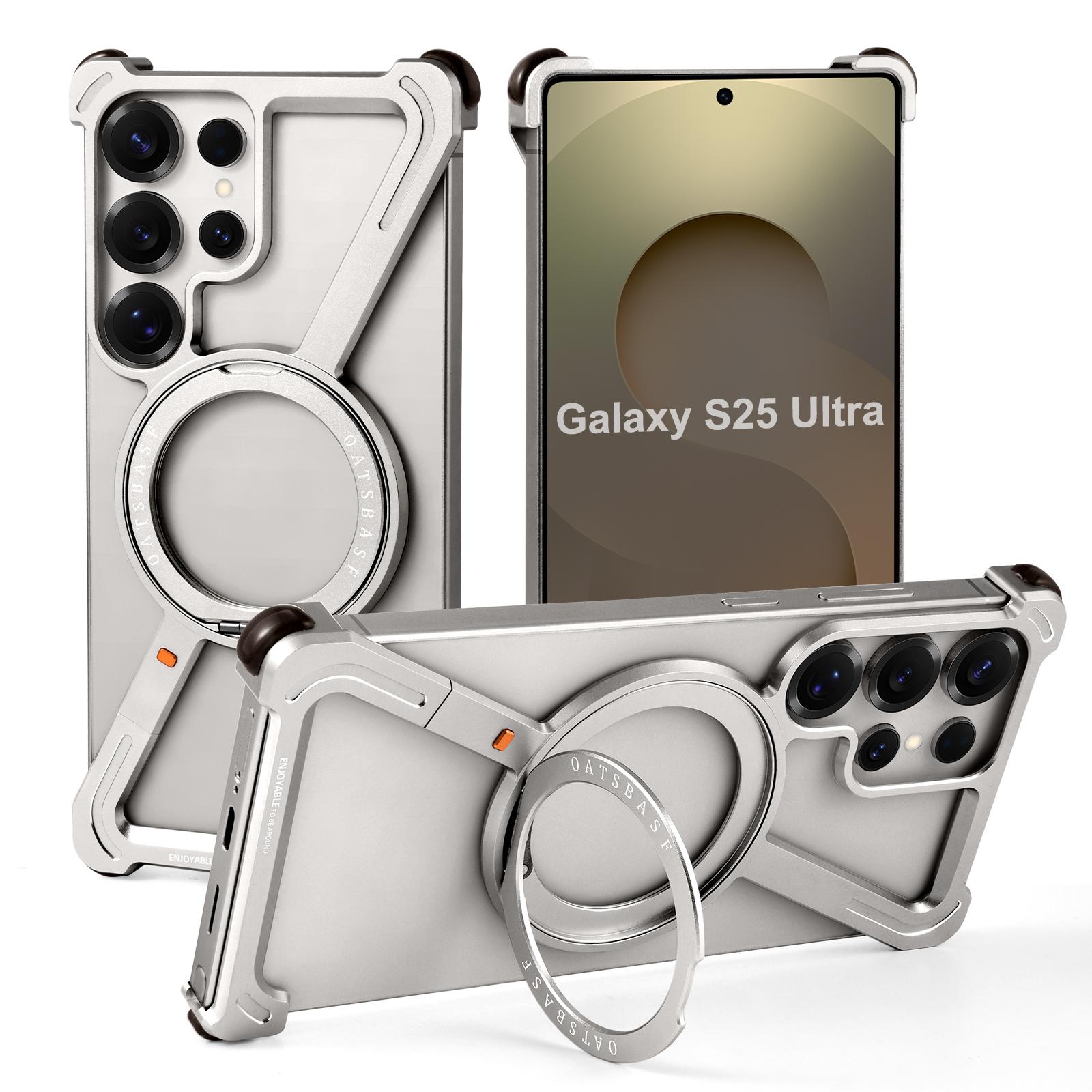 Oatsbasf Metal Frameless for Samsung Galaxy S25/S24 Ultra Phone Case with Stand Magsafe 360° Rotatable Bumper Protective Cover Galaxy S25 Ultra
Oatsbasf Metal Frameless for Samsung Galaxy S25/S24 Ultra Phone Case with Stand Magsafe 360° Rotatable Bumper Protective Cover Galaxy S25 Ultra