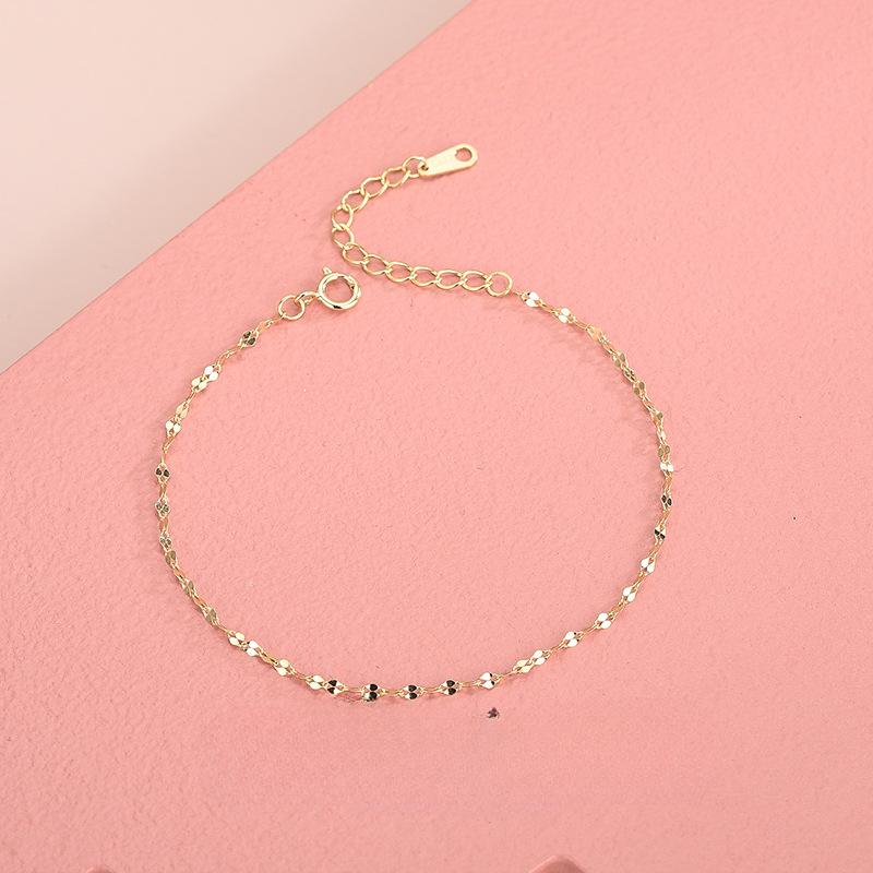 Японський браслет з блискітками S925 із посрібленим золотом 14 карат. Простий спіральний поворотний браслет 17CM
Японський браслет з блискітками S925 із посрібленим золотом 14 карат. Простий спіральний поворотний браслет 17CM