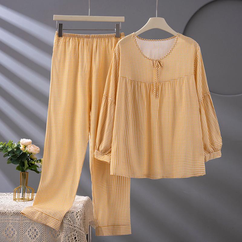 Women s Cotton Silk Pajama Set: Summer Thin Long Sleeve & Pants, 2026 New Style, Spring/Autumn Rayon Pullover for Air-Conditioned Homes L (Up to 120 lbs)
Women s Cotton Silk Pajama Set: Summer Thin Long Sleeve & Pants, 2026 New Style, Spring/Autumn Rayon Pullover for Air-Conditioned Homes L (Up to 120 lbs)