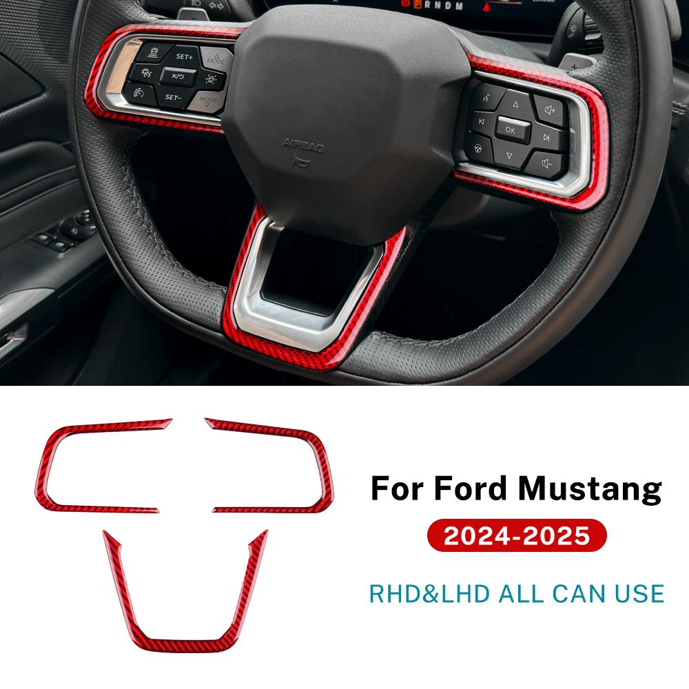 Real Soft Carbon Fiber Sticker For Ford Mustang GT 2025 2025 LHD RHD Car Steering Wheel Button Frame Interior Trim Accessories
Real Soft Carbon Fiber Sticker For Ford Mustang GT 2025 2025 LHD RHD Car Steering Wheel Button Frame Interior Trim Accessories