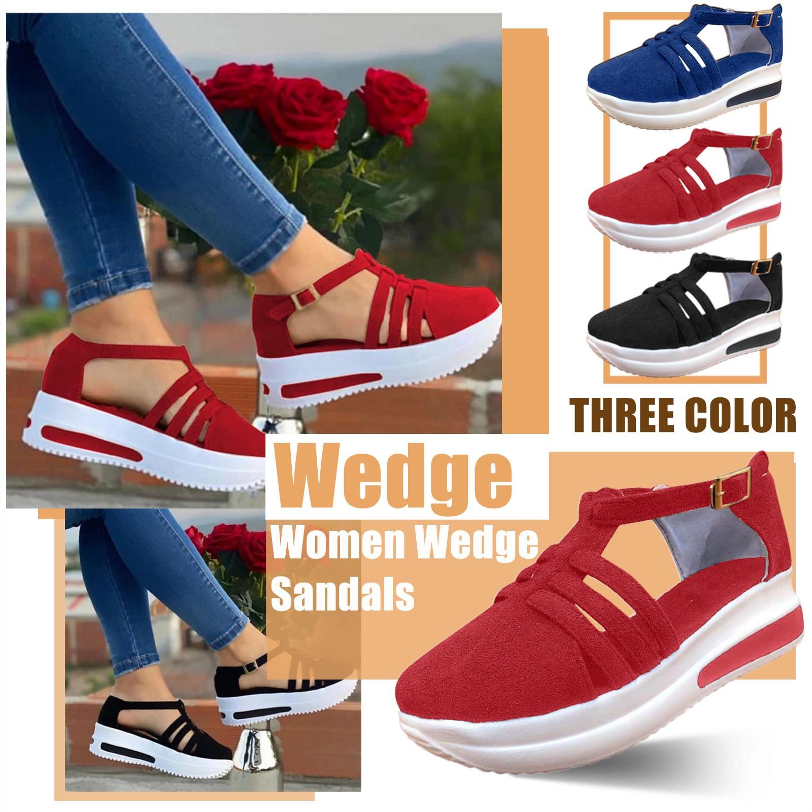 Женские модные сандалии на танкетке с пряжкой и ремешком, женская повседневная однотонная обувь
Женские модные сандалии на танкетке с пряжкой и ремешком, женская повседневная однотонная обувь