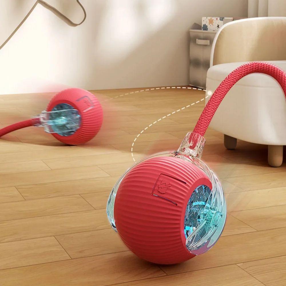 New Cat Interactive Ball Toy Automatic Rolling Ball Faux Tail Rechargeable Smart Pet Electric Toy Dog Cat Training Imitate Mouse рожевий
New Cat Interactive Ball Toy Automatic Rolling Ball Faux Tail Rechargeable Smart Pet Electric Toy Dog Cat Training Imitate Mouse рожевий