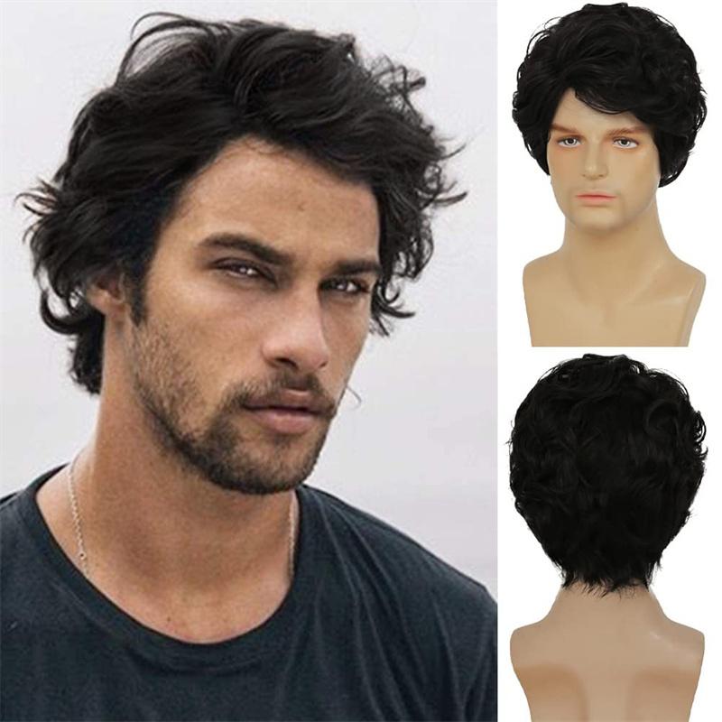 Short Curly Wigs for Men Synthetic Dark Brown Wig Men Heat Resistant Daily Natural Fluffy Breathable Male Wig Cosplay Halloween
Short Curly Wigs for Men Synthetic Dark Brown Wig Men Heat Resistant Daily Natural Fluffy Breathable Male Wig Cosplay Halloween