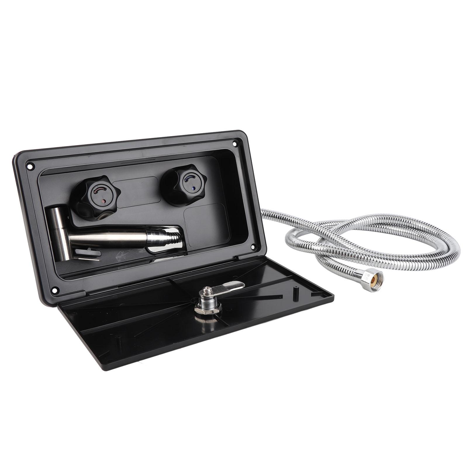 Exterior Shower Box Kit 1.5m Metal Hose Outdoor Washing Spray Box Set for Rv Campervans Trailer Boats Yachts
Exterior Shower Box Kit 1.5m Metal Hose Outdoor Washing Spray Box Set for Rv Campervans Trailer Boats Yachts