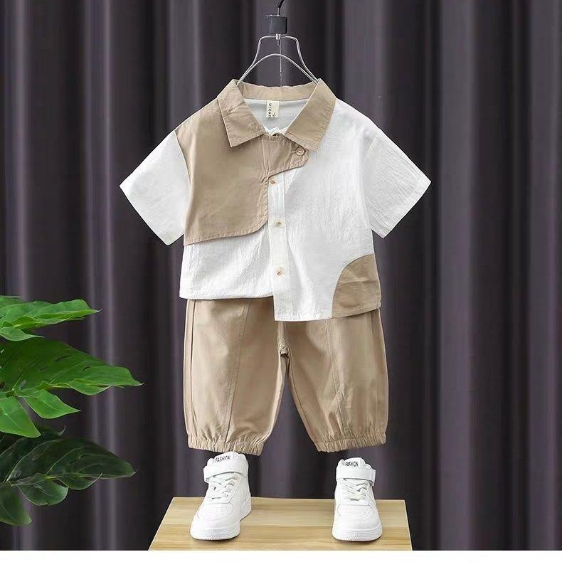 Boys Summer Set Children s Thin Short Sleeved Shirt Set Children s Summer Short Sleeved Set 140
Boys Summer Set Children s Thin Short Sleeved Shirt Set Children s Summer Short Sleeved Set 140