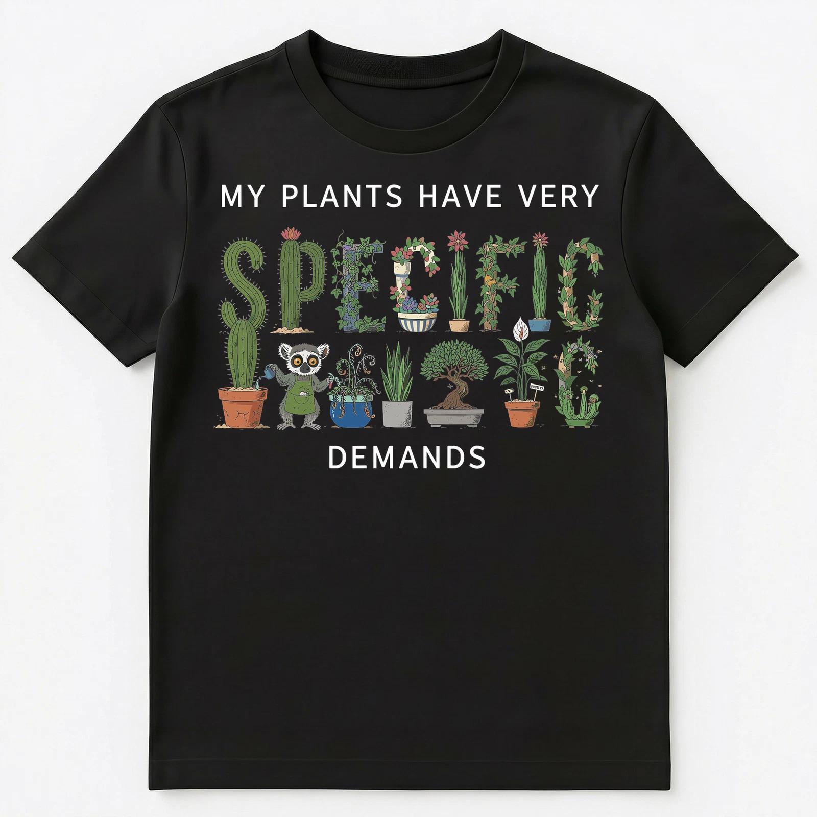 Plant Lover Lemur Demands Houseplant Humor Unisex T-Shirt 3XL
Plant Lover Lemur Demands Houseplant Humor Unisex T-Shirt 3XL