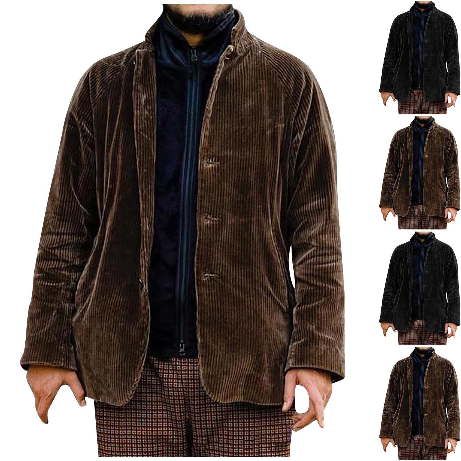 Men s Plus Size Corduroy Trench Coat, Autumn And Winter Casual Turn Down Collar Buttons-up Jacket Fashion Trendy Solid Warm Windbreaker Jacket XXXL коричневий
Men s Plus Size Corduroy Trench Coat, Autumn And Winter Casual Turn Down Collar Buttons-up Jacket Fashion Trendy Solid Warm Windbreaker Jacket XXXL коричневий