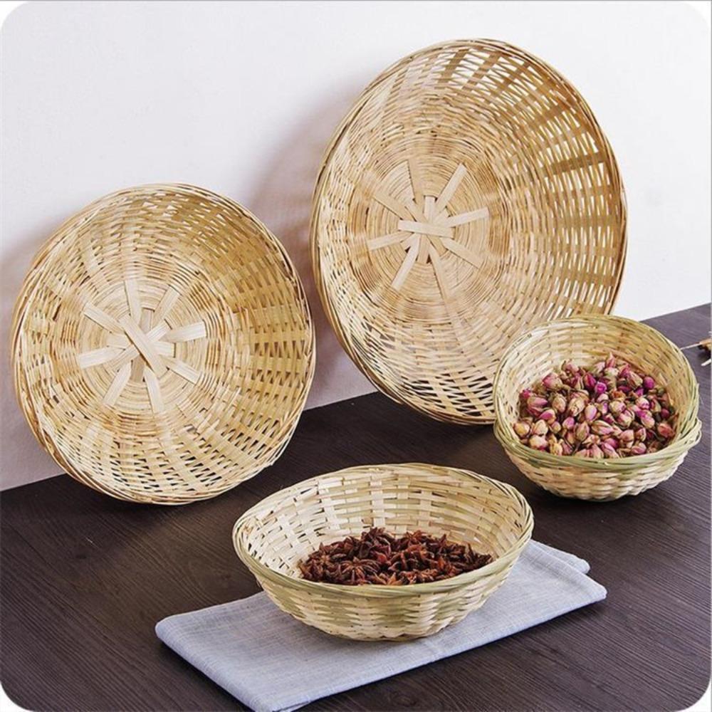 Vegetable Food Woven Basket Bread Fruit Pastry Plate Creative Storage Basket Kitchen Accessories 15x6cm
Vegetable Food Woven Basket Bread Fruit Pastry Plate Creative Storage Basket Kitchen Accessories 15x6cm