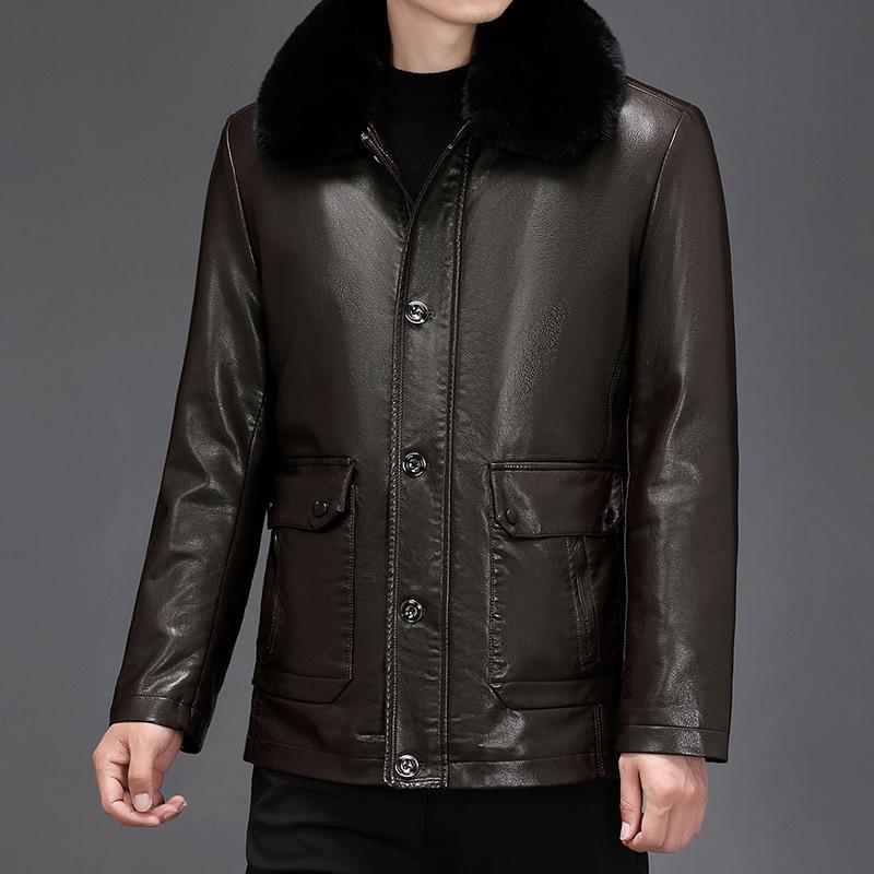 Removable Inner Liner, Men s Large Size Genuine Leather Jacket, Middle-aged and Elderly Dad s Outfit, Velvet Thickened Leather Jacket, Trendy L
Removable Inner Liner, Men s Large Size Genuine Leather Jacket, Middle-aged and Elderly Dad s Outfit, Velvet Thickened Leather Jacket, Trendy L