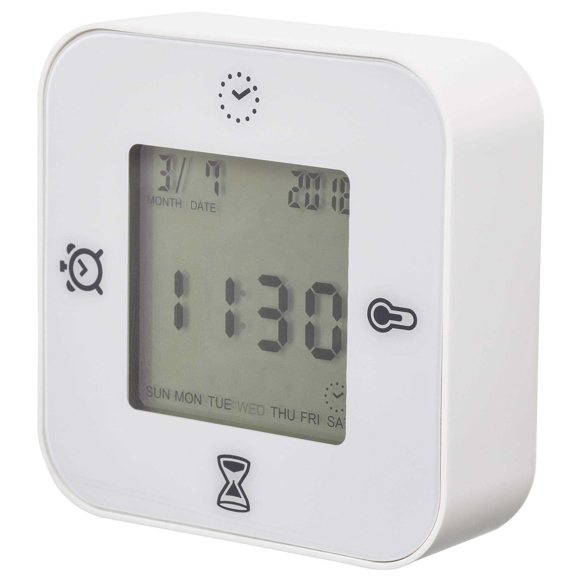IKEA KLOCKIS Clock Thermometer Alarm Timer White белый
IKEA KLOCKIS Clock Thermometer Alarm Timer White белый