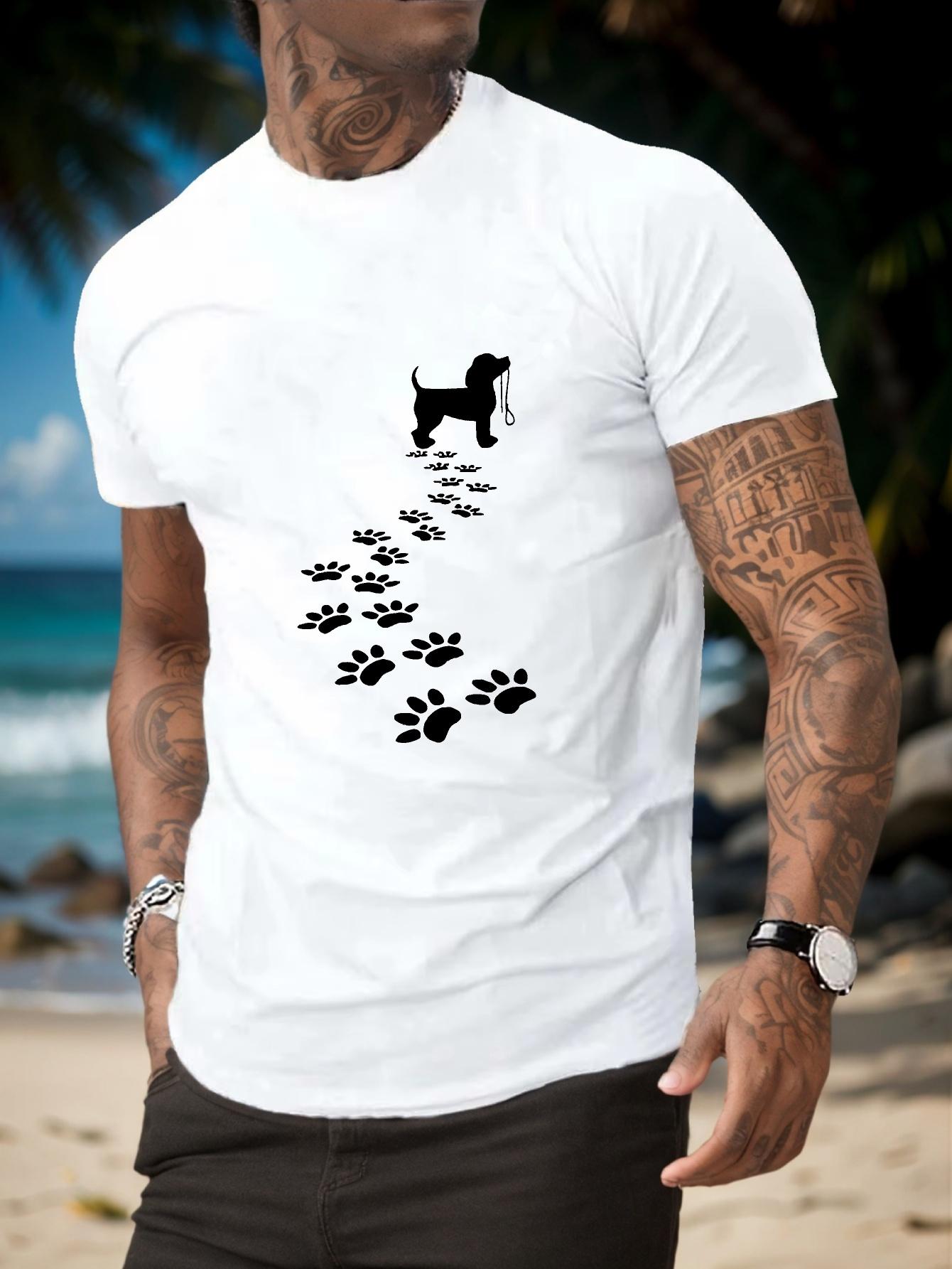 Men s summer 100 cotton fashionable casual sports loose fit dog paw print print round neck short sleeved T-shirt top 5XL різнокольоровий
Men s summer 100 cotton fashionable casual sports loose fit dog paw print print round neck short sleeved T-shirt top 5XL різнокольоровий